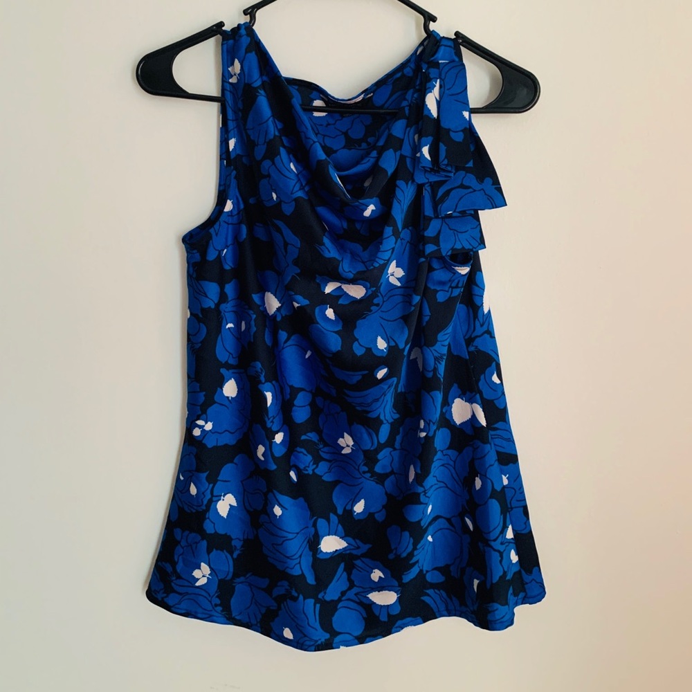 Banana Republic Professional Blue Sleeveless Top